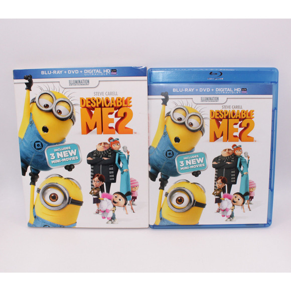 Despicable Me, Despicable Me 2, Minions Lot (Blu-ray) 3 Movies with Slipcover - Picture 6 of 15